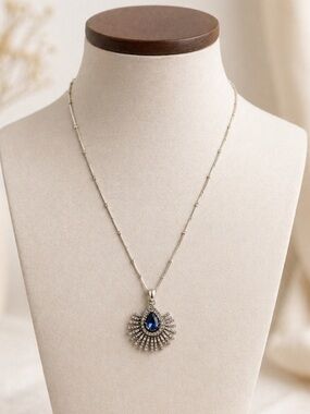 WHBM Elegant Silver Pendant Necklace